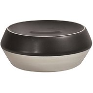 Spirella Ceramic soap dish JOSHUA, black-silver - Soap Dish