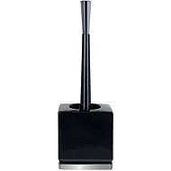 Spirella toilet brush ROMA, black ceramic bowl, silver base - Toilet Brush