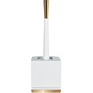 Spirella toilet brush ROMA, with white porcelain bowl, golden base - Toilet Brush