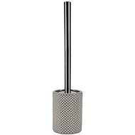Spirella toilet brush MERO, with ceramic container 3D effect, grey - brown - Toilet Brush