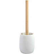 Spirella toilet brush SVEN, with white polyresin container, wood - Toilet Brush