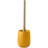 Spirella toilet brush SVEN, with yellow polyresin container, wood - Toilet Brush