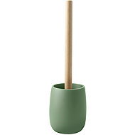 Spirella toilet brush SVEN, with green polyresin container, wood - Toilet Brush
