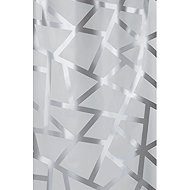 Spirella shower curtain BIZARRE, silver lines, grey, PEVA, 180 × 200 cm - Shower Curtain