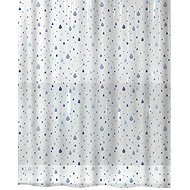 Spirella shower curtain WATERDROP, motive drops, white-blue, PEVA, 180 × 200 cm - Shower Curtain
