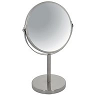 Spirella cosmetic magnifying mirror Sydney, brushed stainless steel, with stand - Makeup Mirror