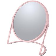 Spirella cosmetic magnifying mirror Akira, matt pink, steel - Makeup Mirror
