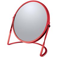 Spirella cosmetic magnifying mirror Akira, matt red, steel - Makeup Mirror