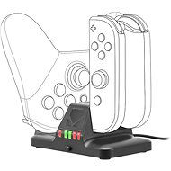 Speedlink QUAD Multi-Charger - for Nintendo Switch, Black - Battery Charging Station