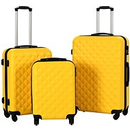 Set of wheeled suitcases, 3 pcs, yellow ABS, 91890 - Case Set