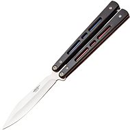 JKR Butterfly, 10,5 cm, aluminium, black - Butterfly Knife