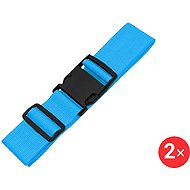 Luggage strap 2 × LB215 Light Blue - Strap on trunk