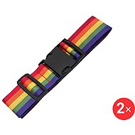Kufryplus Luggage strap 2 × LS11 multicolour - Strap on trunk