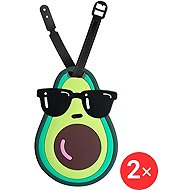 Suitcaseplus Name tag for suitcase 2 × LTD194 Avocado - Luggage Tag