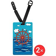 Suitcaseplus Nameplate for suitcase 2 × LTD183 Rudder - Luggage Tag
