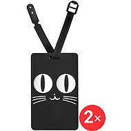 Suitcaseplus Name tag for suitcase 2 × LTD174 Cat - Luggage Tag