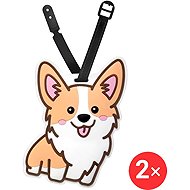 Kufryplus Name tag for suitcase 2 × LTD140 Dog - Luggage Tag