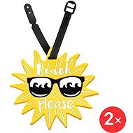 Suitcaseplus Name tag for suitcase 2 × LTD133 Sunshine - Luggage Tag