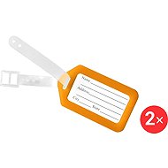 Kufryplus Name tag for suitcase 2 × LTP115 orange - Luggage Tag