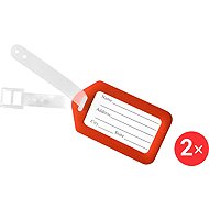 Kufryplus Name tag for suitcase 2 × LTP113 red - Luggage Tag