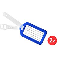 Kufryplus Name tag for suitcase 2 × LTP111 blue - Luggage Tag