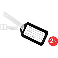 Kufryplus Name tag for suitcase 2 × LTP114 black - Luggage Tag