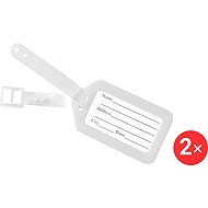 Kufryplus Name tag for suitcase 2 × LTP112 white - Luggage Tag