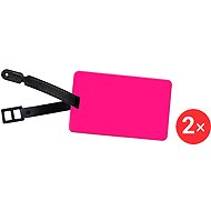 Kufryplus Name tag LTS313 2 × pink - Luggage Tag
