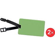 Kufryplus Name tag LTS311 2 × green - Luggage Tag