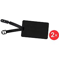 Kufryplus Name tag LTS301 2 × black - Luggage Tag