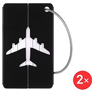 Ewena Name badge for suitcase black, 2 pcs - Luggage Tag