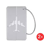 Ewena Name tag for suitcase grey, 2 pcs - Luggage Tag