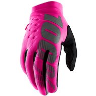 100% BRISKER USA women' s pink / black, size S - Cycling Gloves