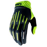 100% RIDEFIT, fluo green / black - Cycling Gloves
