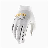 100% iTRACK USA white / gold, size M - Cycling Gloves