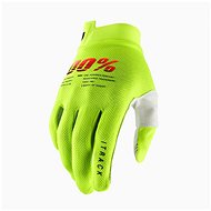 100% iTRACK USA fluo green - Cycling Gloves