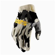 100% iTRACK USA gray / camo, size S - Cycling Gloves