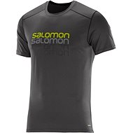 Salomon Cosmic logo SS TEE Galet Grey XL - T-Shirt