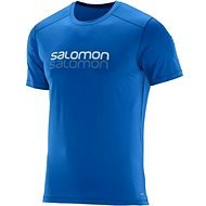 Salomon Cosmic logo SS TEE Union blue L - T-Shirt