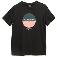 Rip Curl Circle Combine SS Tee Black size 14 - T-Shirt