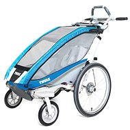 Thule Chariot CX1 Blue + kerékpár szett - Kocsi