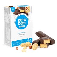 KetoDiet Protein Bars - with peanuts (14 pcs) - Keto Diet