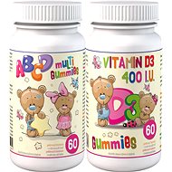 ABCD Multi Gummies+D3 Gummies 2x60 pectin candy. - Multivitamin