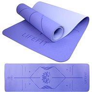 Lifefit YOGA MAT LOTOS DUO, 183x58x0,6cm, blue - Yoga Mat