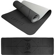 LIFEFIT YOGA MAT LOTOS DUO, 183x58x0,6cm, black - Yoga Mat