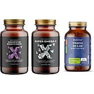 BrainMax Magnesium + Omega 3 + Vitamin D - Food Supplement Set