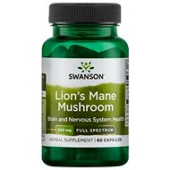 Swanson Full Spectrum Lion's Mane Mushroom, 500 mg, 60 capsules - Dietary Supplement