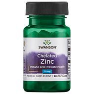 Swanson Chelated Zinc (Zinc Glycinate), 30 mg, 90 capsules - Zinc
