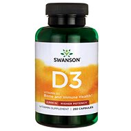 Swanson Vitamin D3, 2000 IU, Higher potency, 250 capsules - Vitamin D3