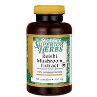 Swanson Reishi Mushroom Extract (Reishi Extract), 500 mg, 90 capsules - Reishi